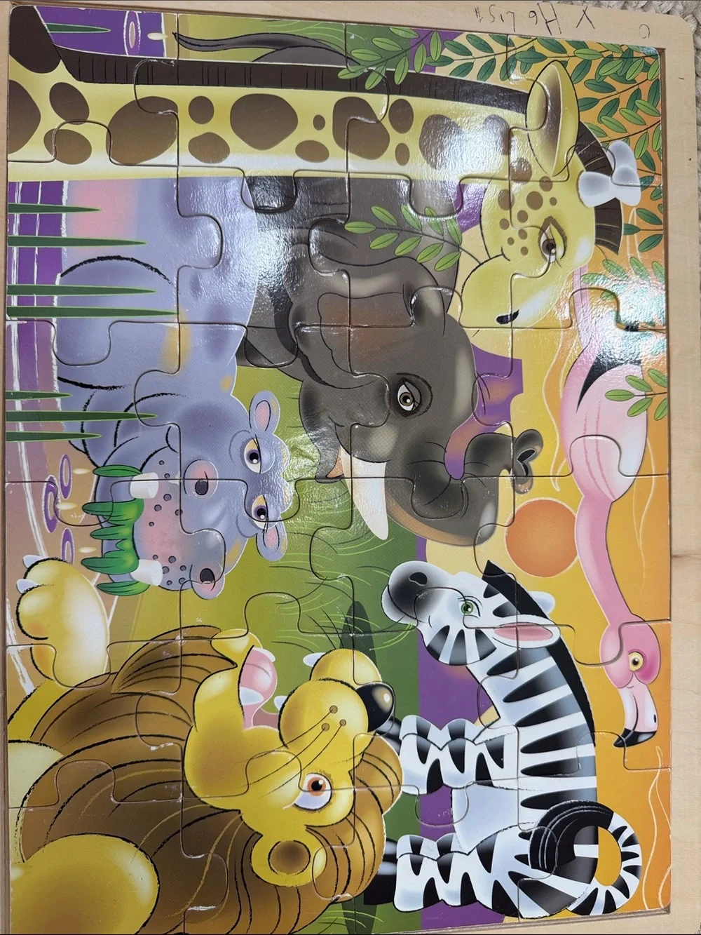 Melissa & Doug Kids Puzzle Duo – Colorful Castle & Safari Scenes